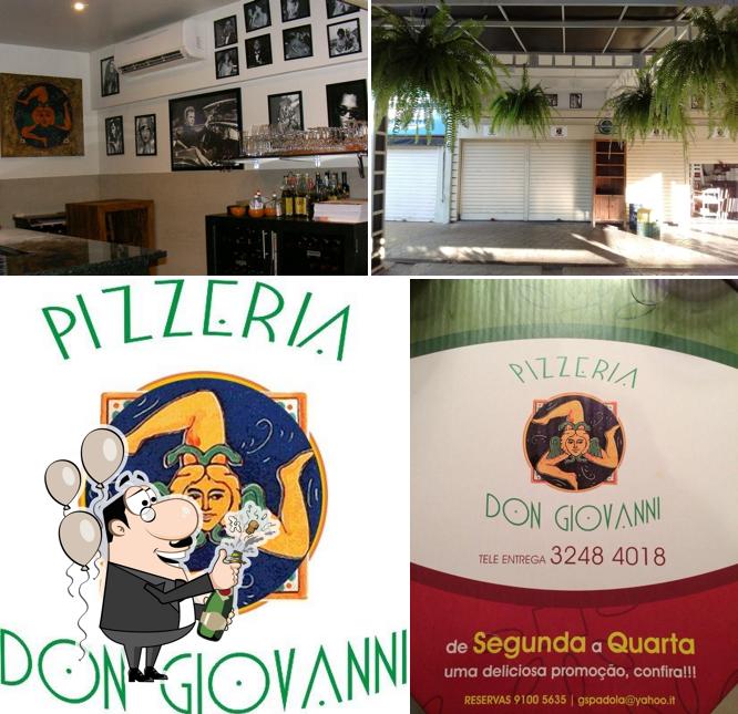 O Pizzeria Don Giovanni oferece um espaço para hospedar um jantar de casamento