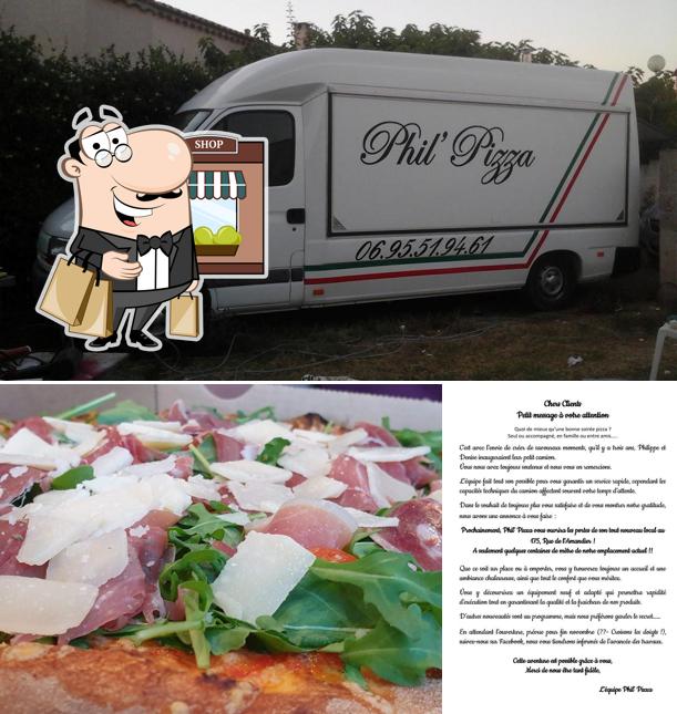 L'extérieur de Phil' Pizza