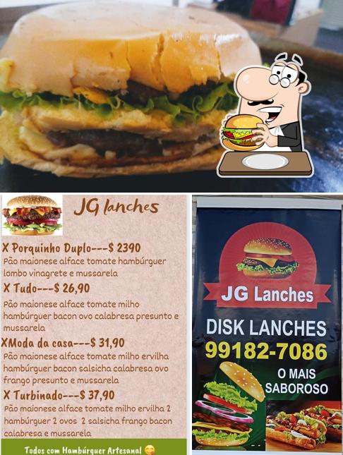 Experimente um hambúrguer no JG lanches Marília