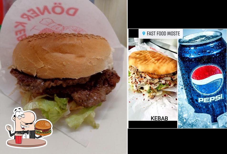 Essayez un hamburger à Mega Kebab, okrepčevalnica, Afrim Destani s.p