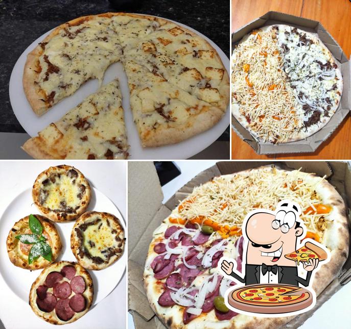 Experimente pizza no Amo Lanches e Pizzas