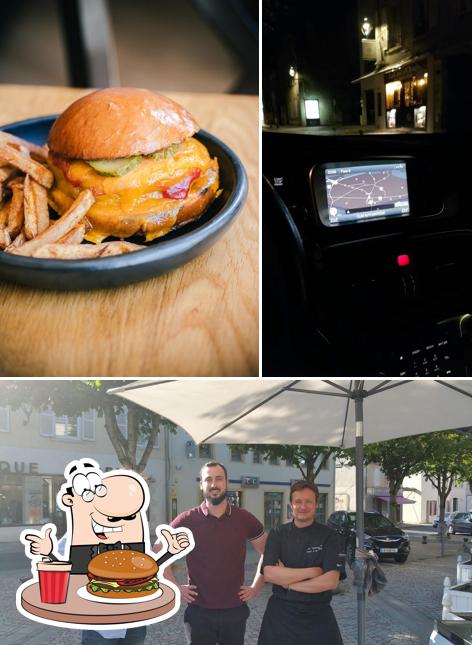 Faites-vous plaisir avec un hamburger à Le temps pour tant Bar