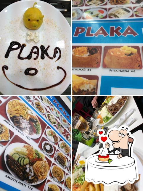 Plaka offre une variété de plats sucrés