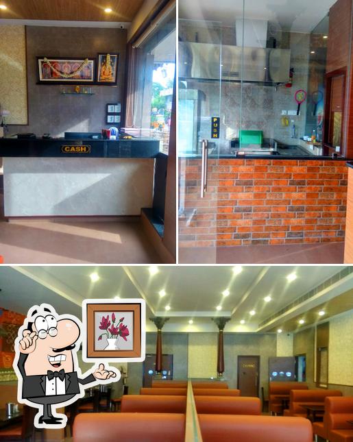 The interior of Anjappar Chettinadu A/C Restaurant - Home Delivery & Outdoor Catering