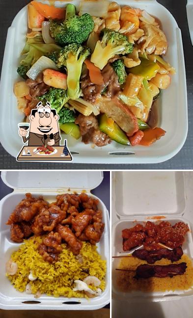 Pide una receta con carne en Hong Kong Express Chinese Restaurant