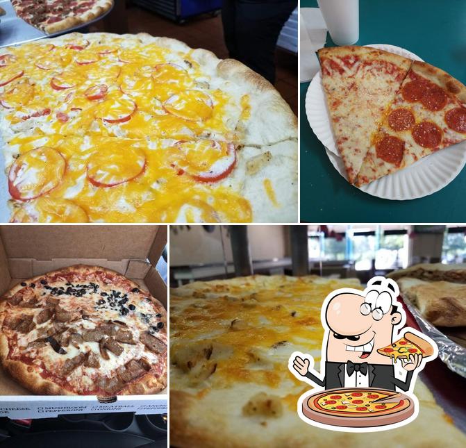 Order pizza at Mike's Pizza