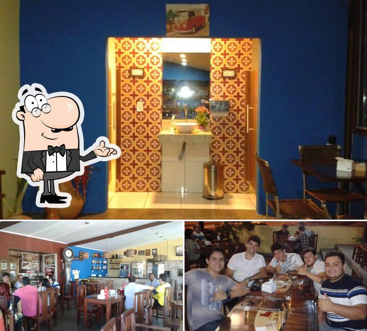 O interior do BULL & BEER cervejaria