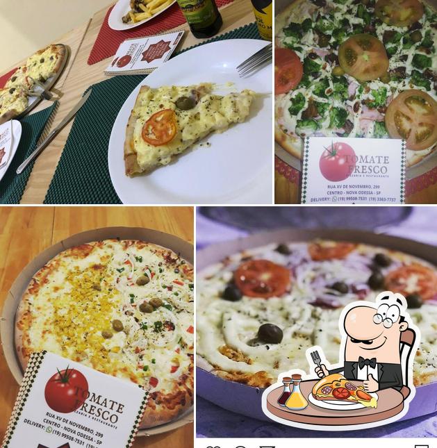 Consiga pizza no Pizzaria Tomate Fresco