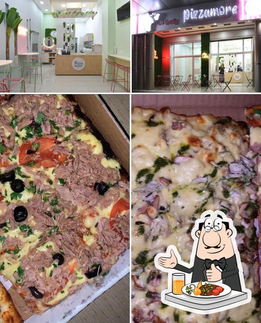 La photo de la nourriture et intérieur concernant Pizzamore