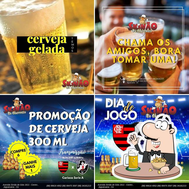 Peça um copo de cerveja leve ou escura