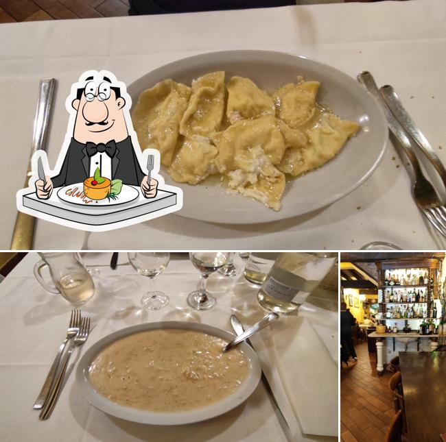 La immagine di cibo e bancone da bar da Trattoria Giardino Di Nichetti Franco