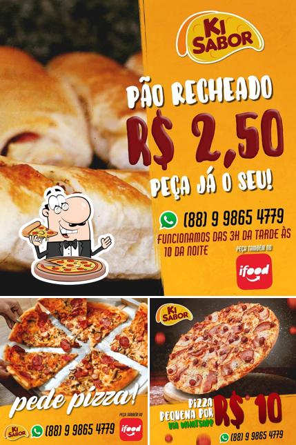 Experimente pizza no Ki Sabor