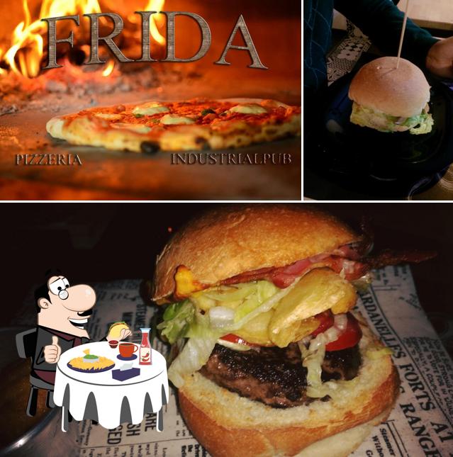 Hamburger al Frida Industrial Pub