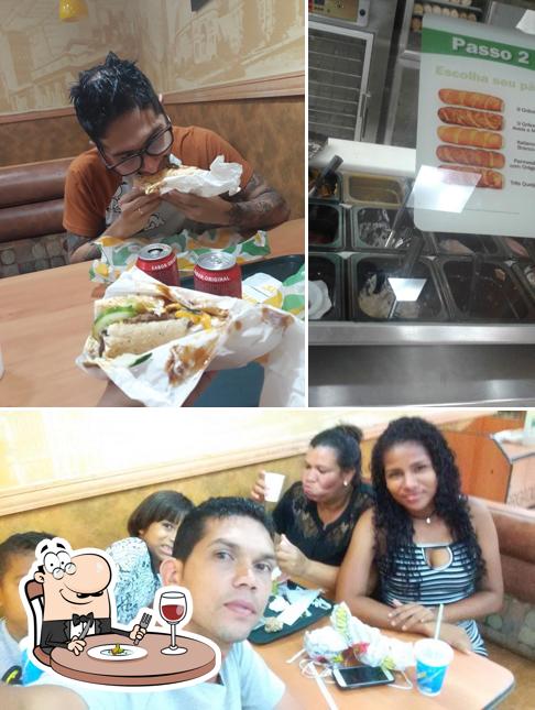 Comida em Subway