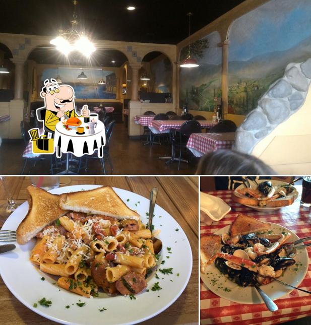 Voici l’image indiquant la nourriture et intérieur sur Franco's Pizza & Steakhouse