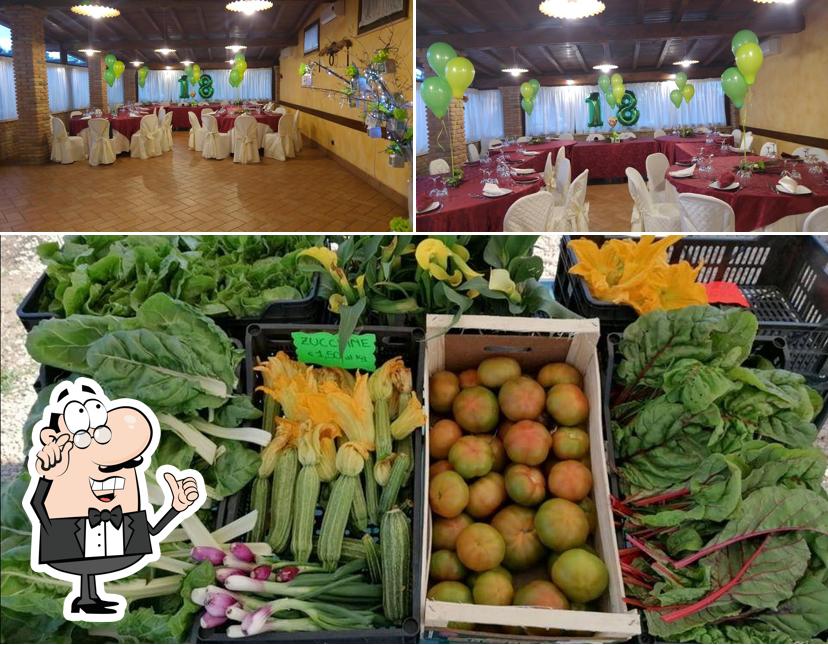 Dai un’occhiata alla foto che presenta la interni e cibo di Agriturismo La piana dell'Erika