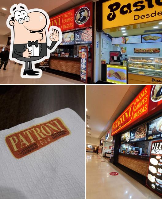 See this picture of Patroni Pizza
