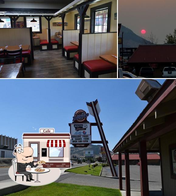 The image of Route 12 Diner’s exterior and interior