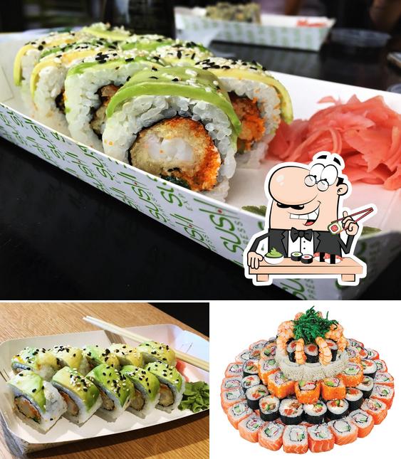 Sushi rolls are available at Sushi Express