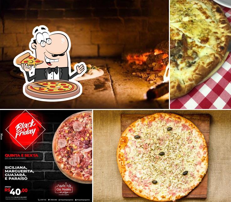 Consiga pizza no Cia Paulista de Pizza