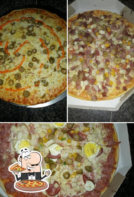 Experimente pizza no Ligeirinho Lanches e Pizzaria