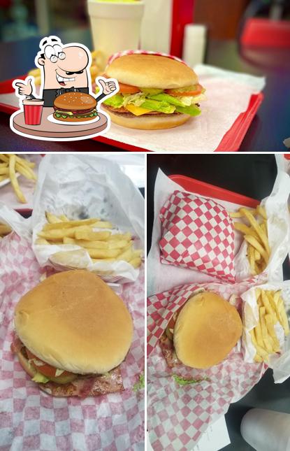 Get a burger at Fiesta Burger