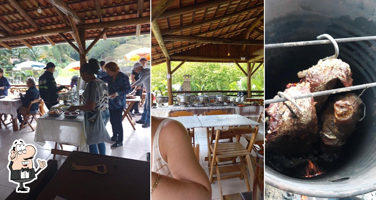 O interior do Restaurante e Pesque e Pague Família