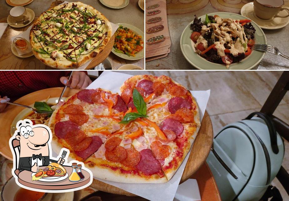 Try out pizza at RomaAntica