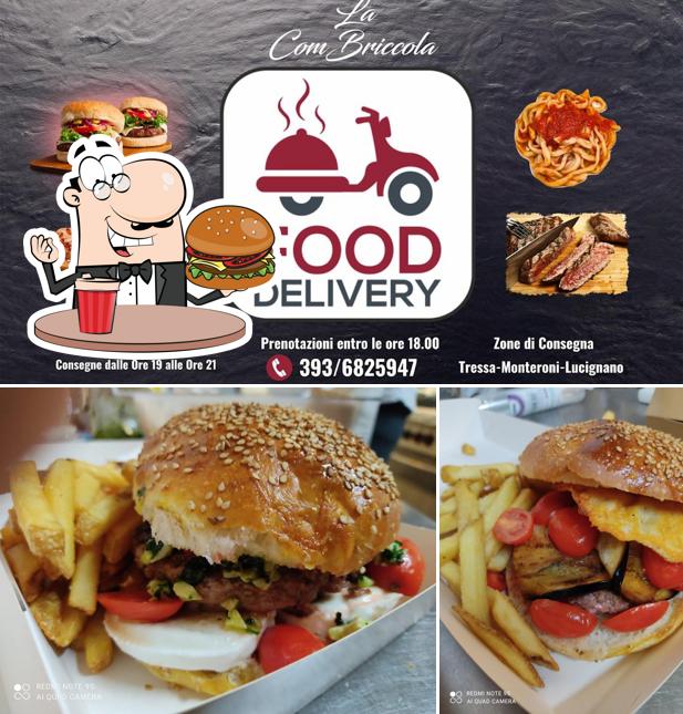Ordina un hamburger a La ComBriccola Ristorante Pizzeria