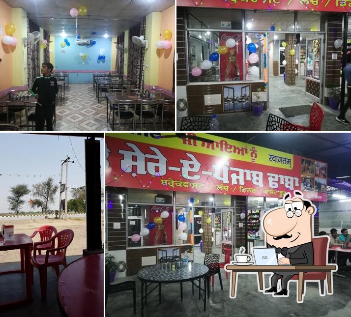 The interior of New Shere Punjab Dhaba