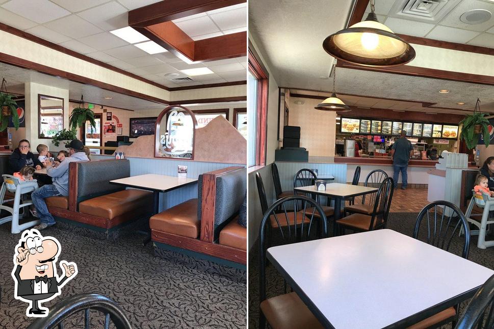 The interior of Arby's