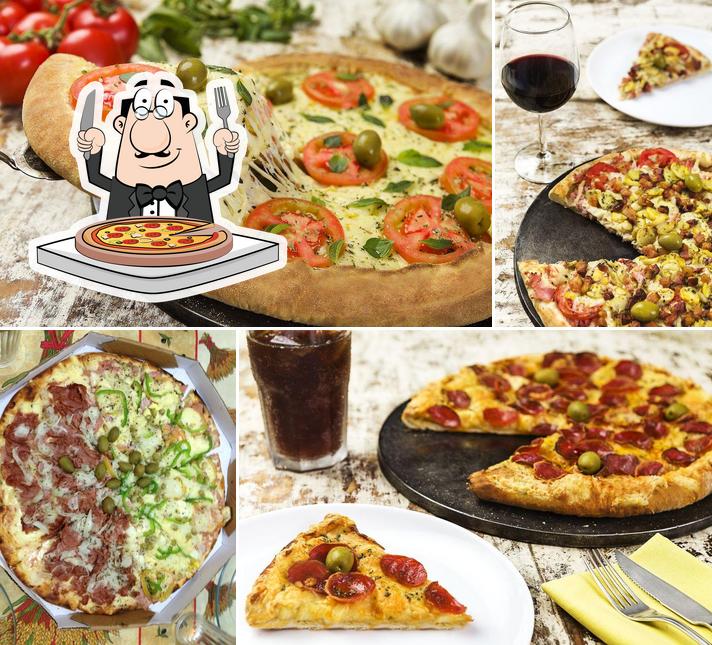 Escolha pizza no Pizzaria Pizza Club