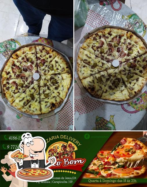 Peça pizza no Pizzaria Miolo Bom