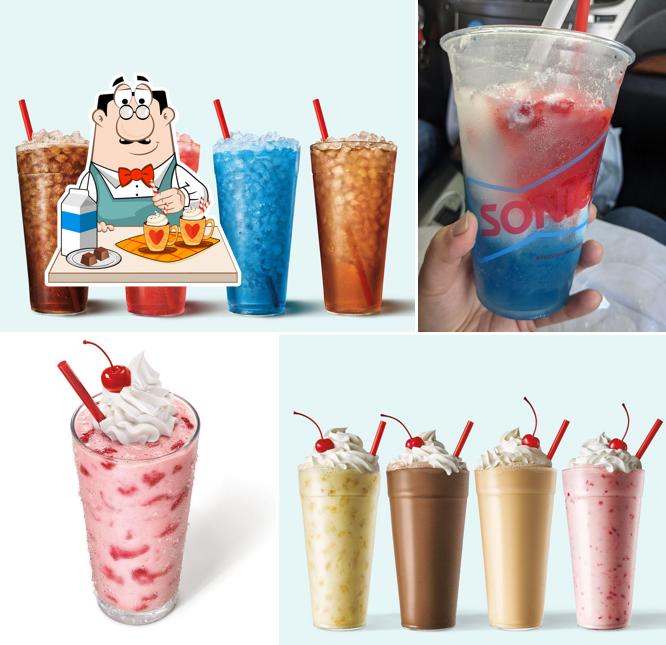 Enjoy a beverage at Sonic Drive-In