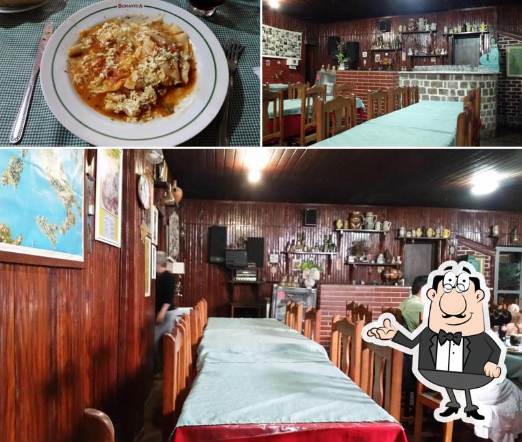 Confira a imagem apresentando interior e comida a Bonavita