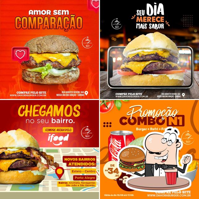 Peça um hambúrguer no DaHora Burger - O Hambúrguer + Saboroso de Canoas