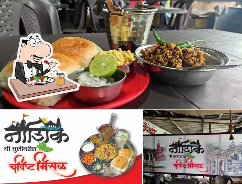 The image of food and exterior at Nashikchi chulivarchi misal