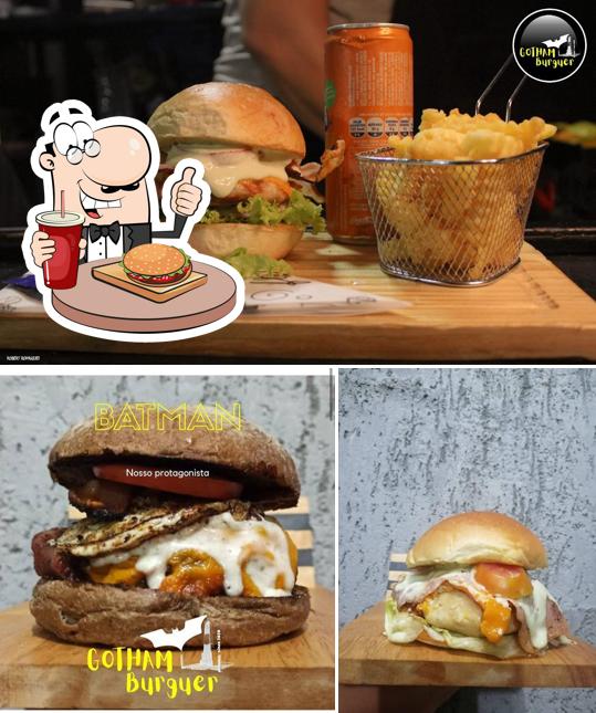 Delicie-se com um hambúrguer no Gotham Burguer