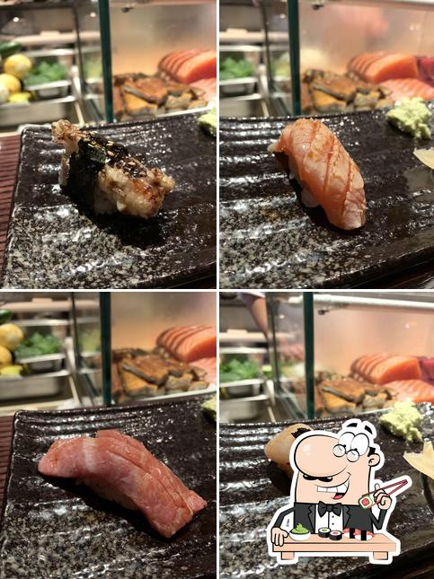 Peça diferentes opções de sushi