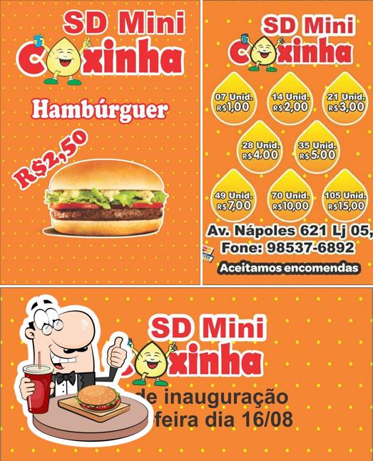 Consiga um hambúrguer no SD Mini Coxinha