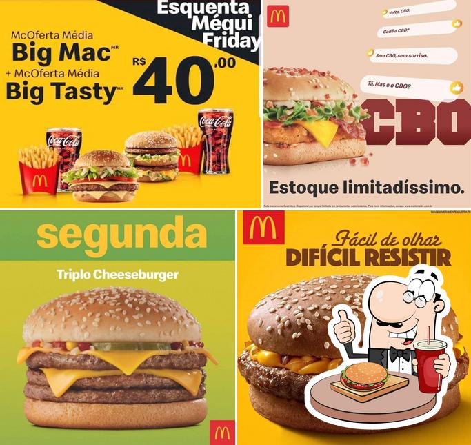 Peça um hambúrguer no McDonald's