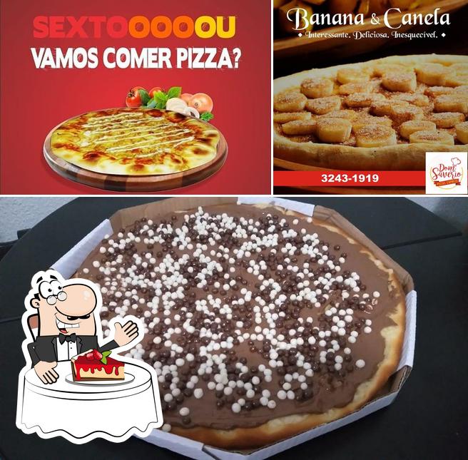 Pizzaria Dom Savério oferece uma seleção de sobremesas