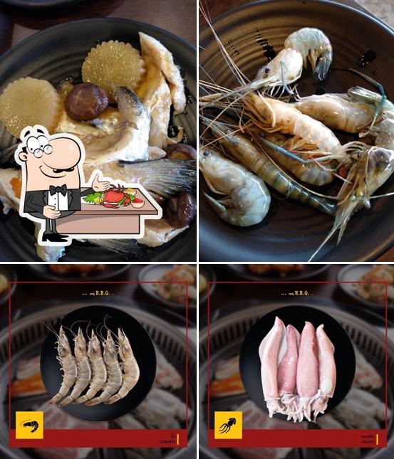 Prueba marisco en Korea BBQ