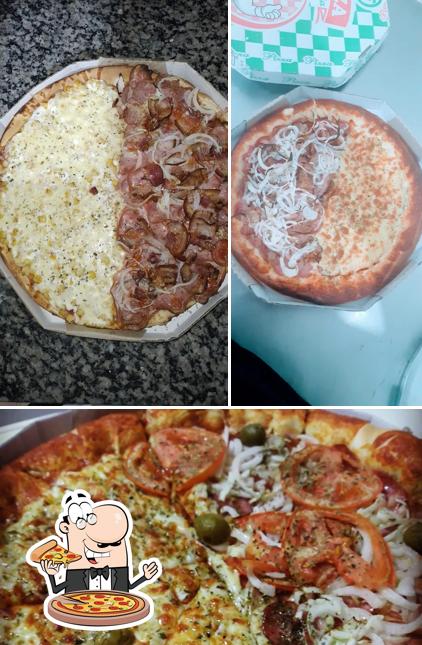 Peça diferentes estilos de pizza