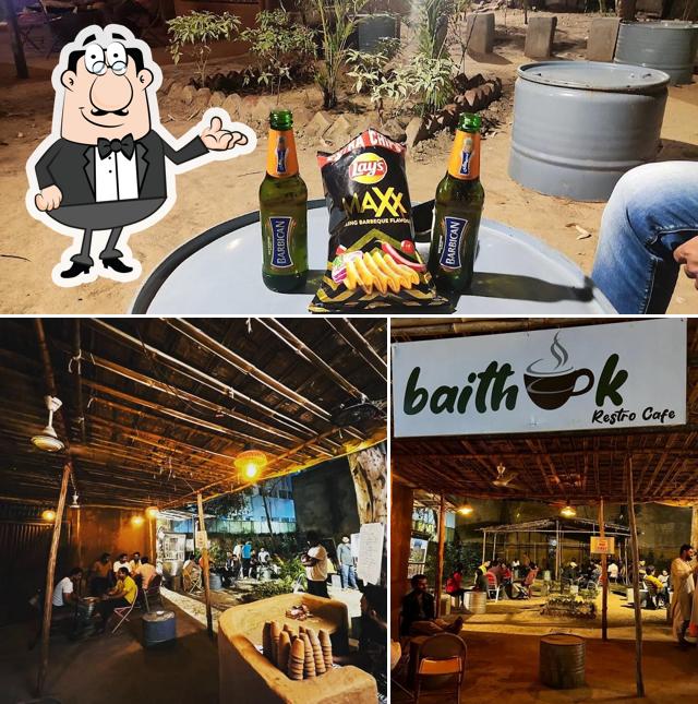 Baithak Restro cafe is distinguished by interior and beer