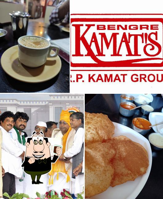 Enjoy a drink at Kamat Restaurant