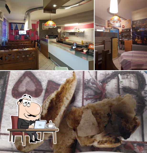 Entre la variedad de cosas que hay en Da Samer - Pizza , Kebab & Snack también tienes interior y comida