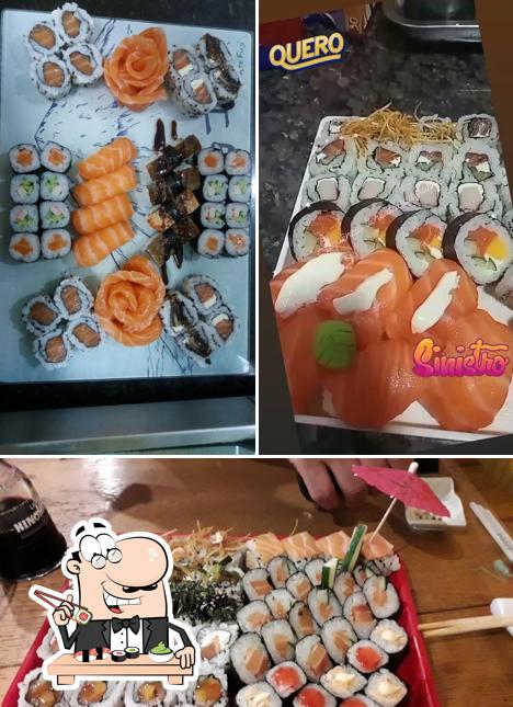 Prove diversas opções de sushi