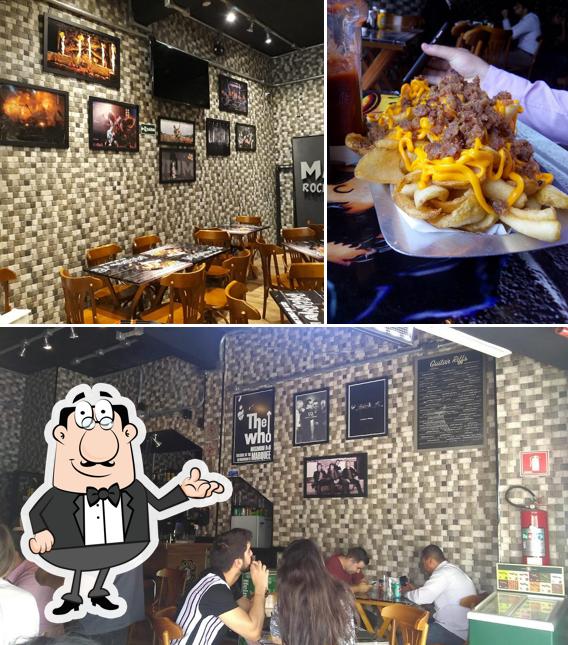 O interior do Mamute Rock and Snack Bar