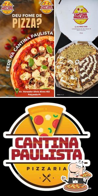 Experimente pizza no Cantina Paulista